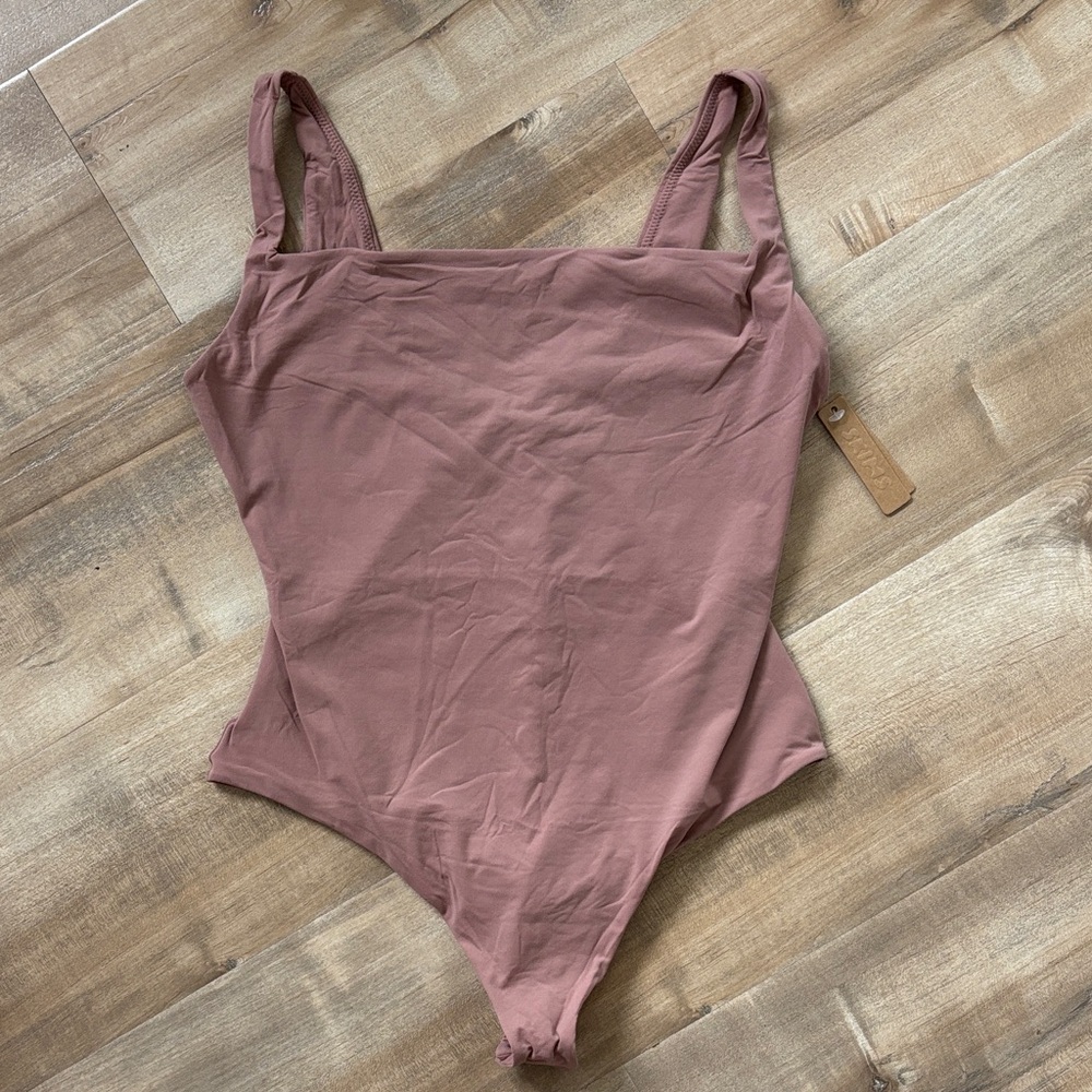 Skims Fits Everybody Square Neck Tank in Rose Clay
